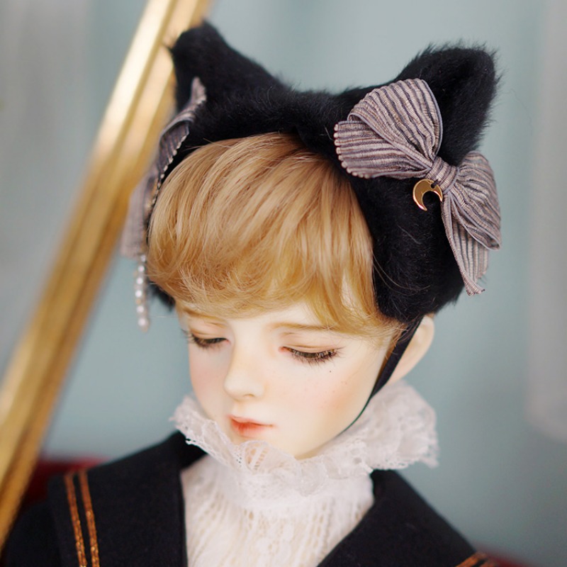 Cat hairband (black&amp;stripe)